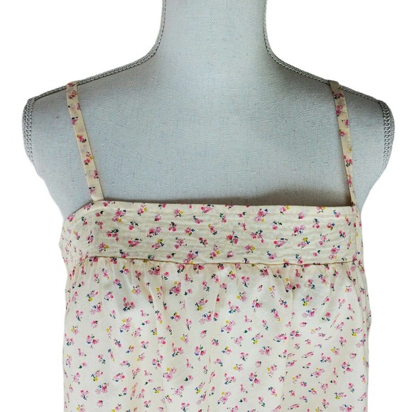 Madewell Floral Print Tank Top - Cream and Pink - Picture 4 of 8